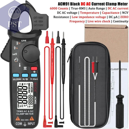 BSIDE Digital Clamp Meter 1mA High-Precision Ammeter Pliers True RMS DC AC Current Car Repair Electrical Temp Tester Multimeter       PST PS Tradings
