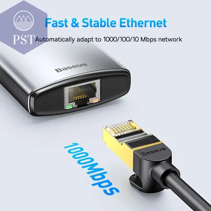 Baseus 4K USB C Hub mit Ethernet 100W Adapter PST PS Tradings  PST PS Tradings  PST PS Tradings