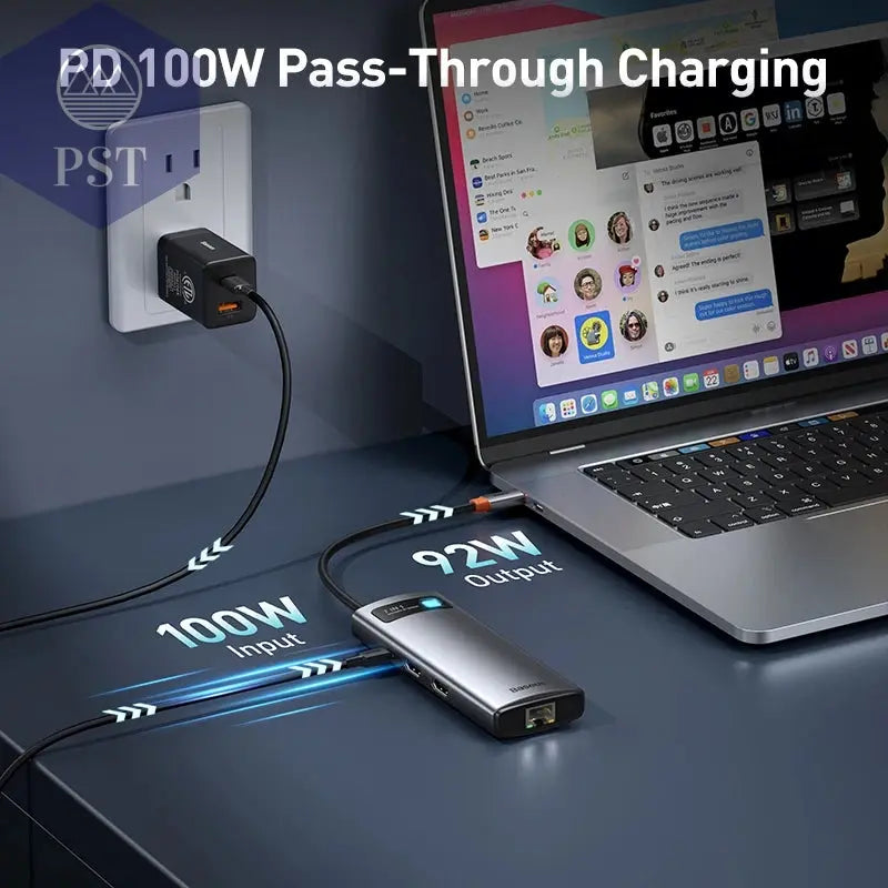 Baseus USB-C Hub 11-in-1 7-in-1 HDMI & VGA PST PS Tradings Zubehör PST PS Tradings  PST PS Tradings