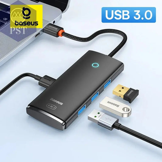 Baseus USB-C Hub 4* USB 3.0 USB-C Dock Adapter 4-in-1 PST PS Tradings USB-Hub PST PS Tradings  PST PS Tradings