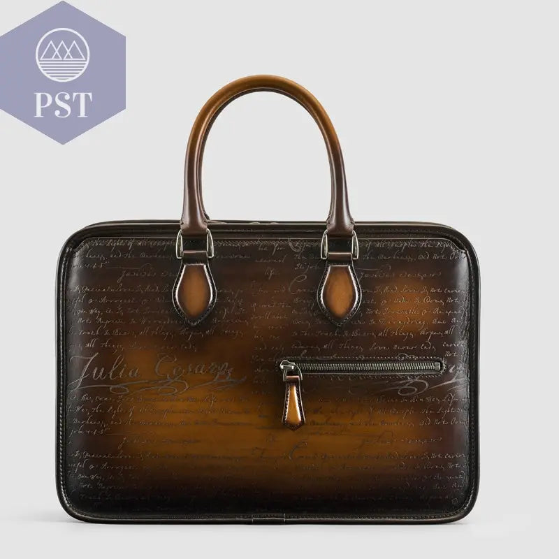 Business Aktentasche Style Berluti Sale Business Bag Echtleder 100% Kalbsleder  makeup palette     PST PS Tradings