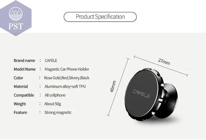 CAFELE Universal Magnetic Car Phone Holder Stand for Mobile Phone Car GPS Magnet mount Phone Holder Magnetic Car Holder Products - PST PS Tradings