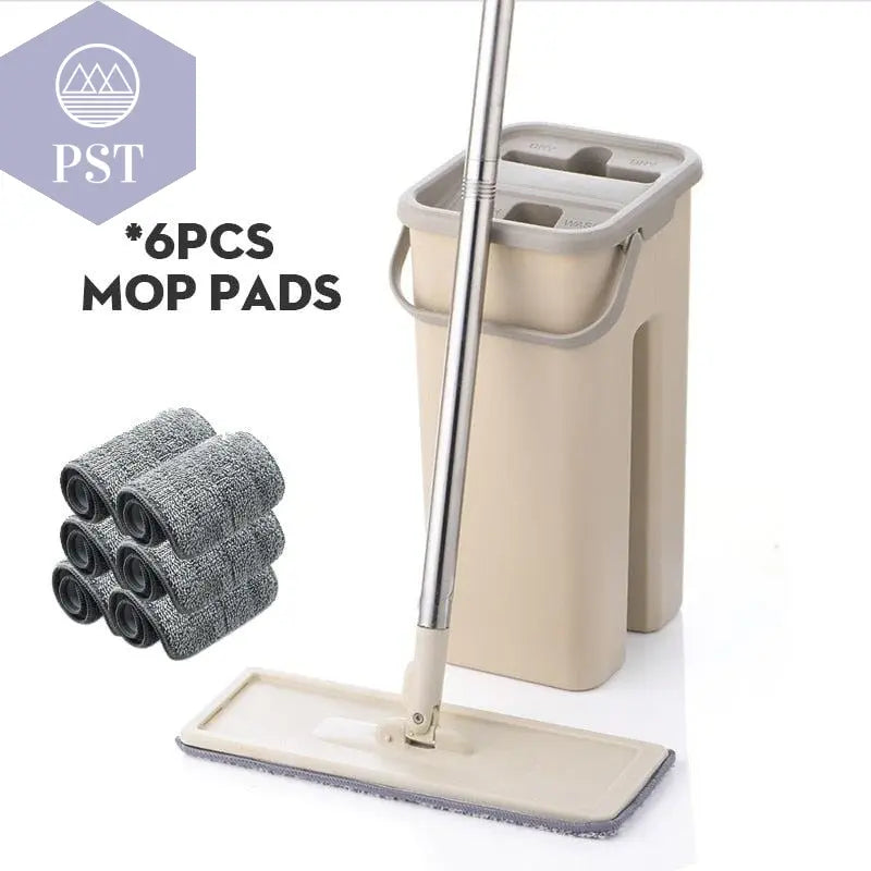 Cleaning Flat Squeeze Mop and Bucket      DR-BHW22-China PST PS Tradings