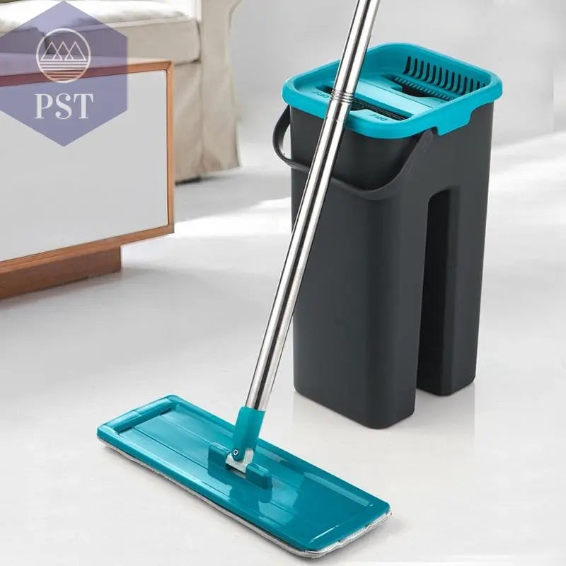 Cleaning Flat Squeeze Mop and Bucket       PST PS Tradings