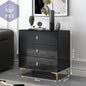Elegante Minimalist Kommode für Ihr Zuhause PST PS Tradings  PST PS Tradings Black-gold-3drawer PST PS Tradings