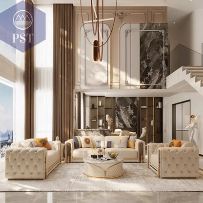 Elegantes Leder Sofa Set Luxus Couch PST PS Tradings Sofa PST PS Tradings  PST PS Tradings Elegantes Leder Sofa Set Luxus Couch Sofa