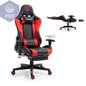 Ergonomischer Gaming Stuhl mit Fußstütze PST PS Tradings Möbel PST PS Tradings Red PST PS Tradings