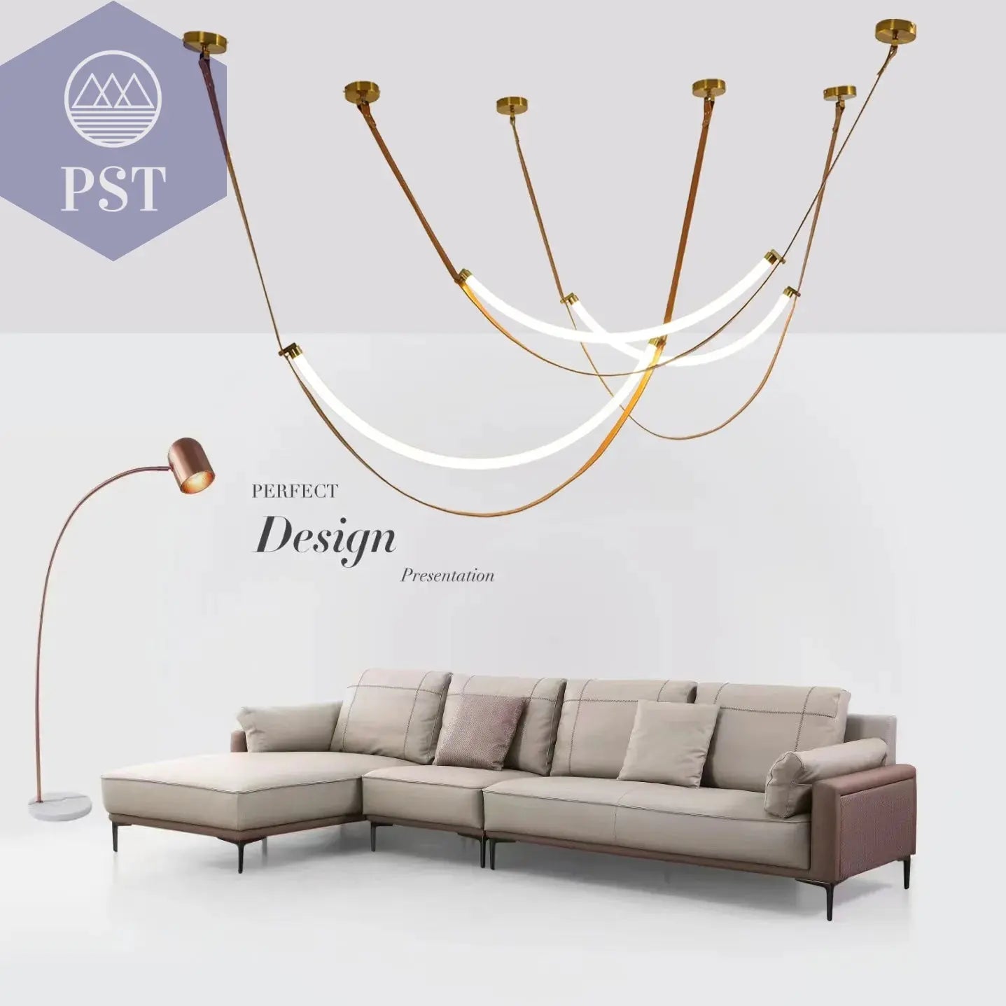 Exklusive LED Pendelleuchte 120-200 cm Design PST PS Tradings  PST PS Tradings  PST PS Tradings