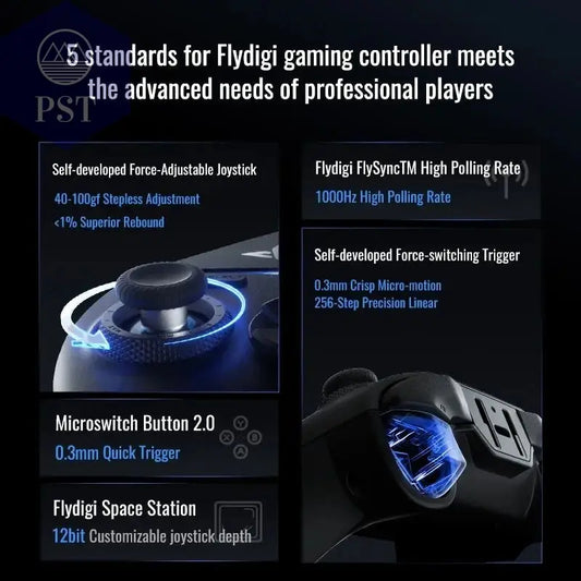 Flydigi Vader 4 Pro Gaming Controller PC Switch Apple Native Android Gamepad PST PS Tradings Gamepad PST PS Tradings  PST PS Tradings