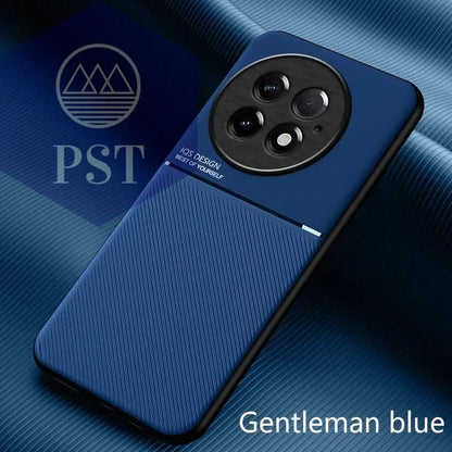 For OnePlus 13 5G Case Leather Car Magnetic Holder Phone Cases for OnePlus 13 OnePlus13 1+13 5G Silicone Shockproof Back Cover - PST PS Tradings