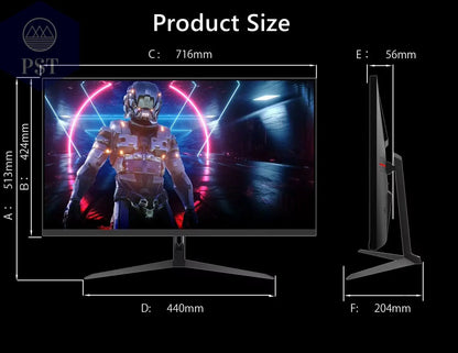 Fyhxele 32 Zoll 4K Gaming Monitor 144Hz Display UHD Freesync G-Sync