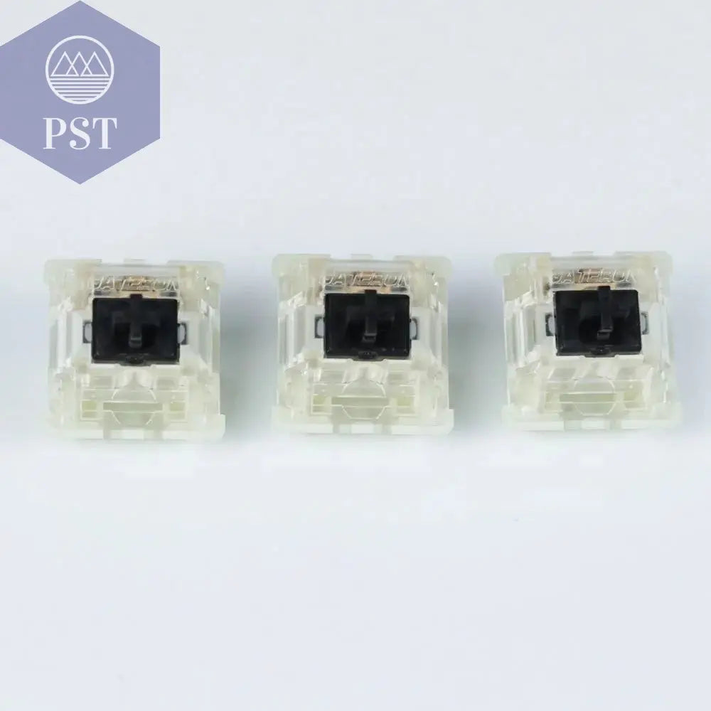 Gateron silent switch Black Red clear 5pin  transparent tops for mechaniacl keyboard Compatible with MX switch - PST PS Tradings