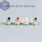 Gateron silent switch Black Red clear 5pin  transparent tops for mechaniacl keyboard Compatible with MX switch - PST PS Tradings