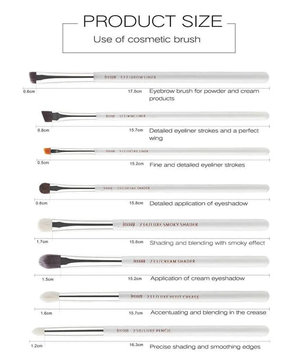 Jessup Professional Makeup Brushes Set 15pcs Make up Brush Pearl White/Silver Tools kit Eye Liner Shader natural-synthetic hair - Property & Safety Tradings