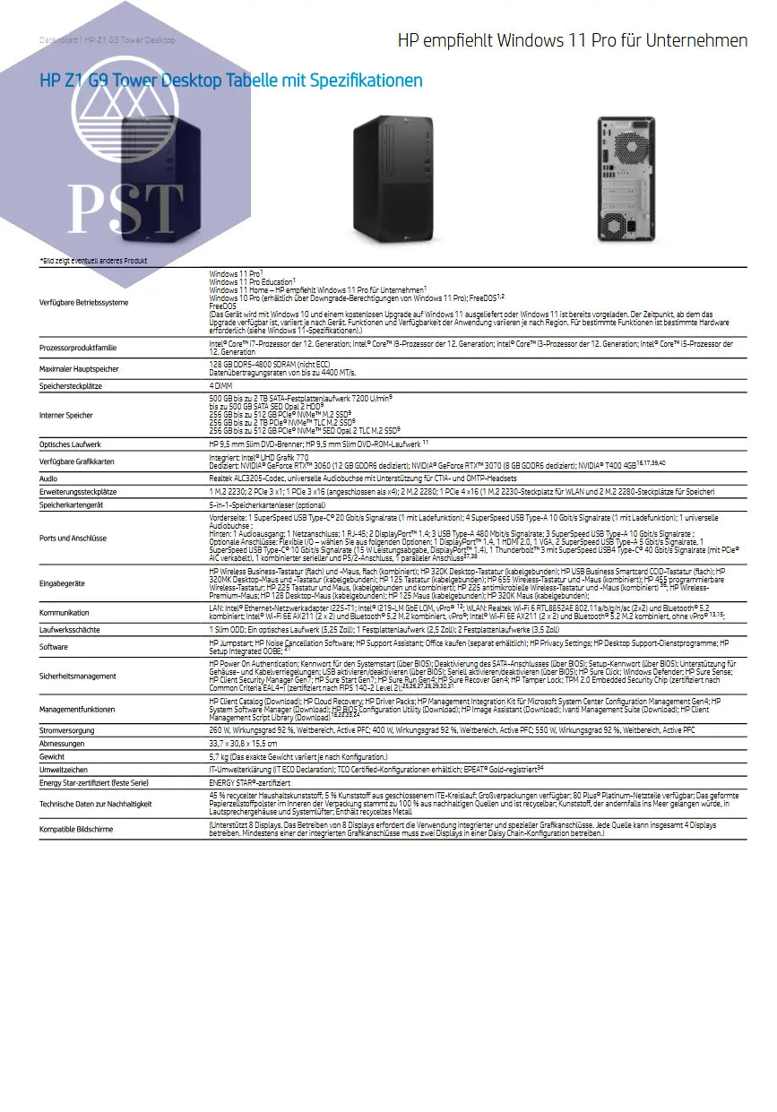HP Z1 G9 TWR Intel Core i9-14900 32GB 1TB SSD NVIDIA RTX 4060 8GB W11P PST PS Tradings Computer PST PS Tradings  PST PS Tradings HP Z1 G9 TWR Intel Core i9-14900 32GB 1TB SSD NVIDIA RTX 4060 8GB W11P Computer