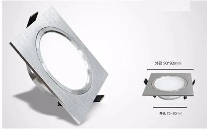 2,5 zoll Downlight LED 6w 9w 12w 220v Natur Weiß Quadratische Einbau LED Lampe Spot Licht für Wohnzimmer Foyer Schlafzimmer Küche       PST PS Tradings