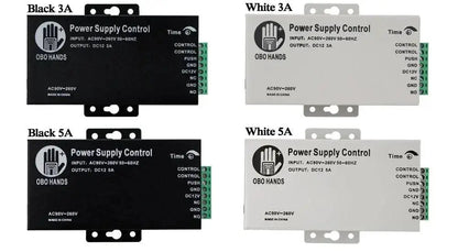OBO HANDS 12VDC Access Control Power Supply Switch 3A/5A Time Delay Adjustable AC90V-260V Input NO/NC Output for 2 Electric Lock - PST PS Tradings