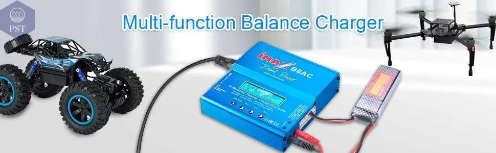 HTRC iMAX B6AC 80W 6A Lipo Charger Balancer For Nimh Nicd Lipo LiFe Li-ion Pb Battery LCD Screen Display RC Charger Discharge       PST PS Tradings