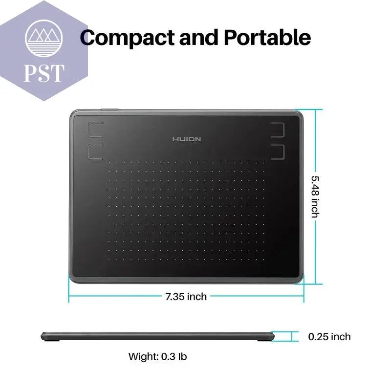 HUION H430P Digital Tablets Micro USB Signature Graphics Drawing Pen Tablet OSU Game Battery-Free Tablet Android Mac Windows       PST PS Tradings