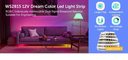 WS2813 Led Strip Light Dual Signal Individually Addressable 1m 4m 5m 30 60 100 144 LEDs WS2812B Updated Black White PCB DC5V       PST PS Tradings