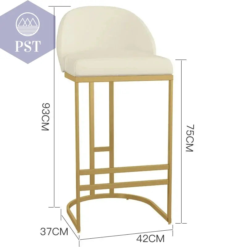 High Pink Akzent Barhocker Empfang minimalist ische Luxus Küche Theken hocker nordische ergonomische Cadeiras Bar Möbel       PST PS Tradings
