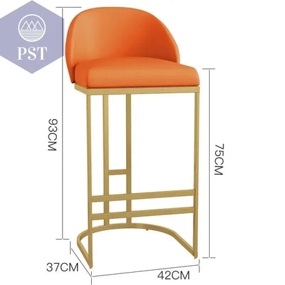 High Pink Akzent Barhocker Empfang minimalist ische Luxus Küche Theken hocker nordische ergonomische Cadeiras Bar Möbel       PST PS Tradings