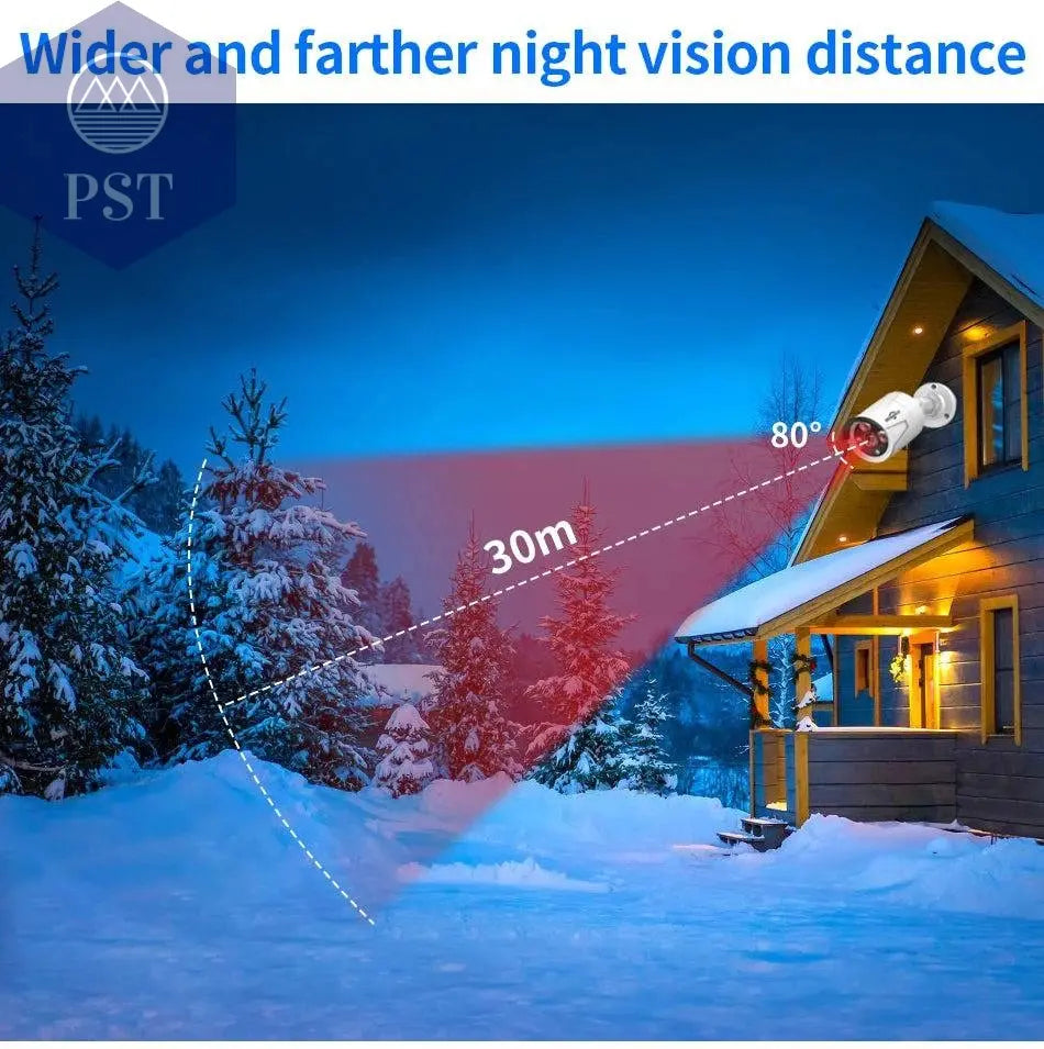 Hiseeu 5MP 3MP 8CH POE NVR Video Audio Record ONVIF CCTV IP Security Surveillance Camera System Kit Set Outdoor House Waterproof - Property & Safety Tradings