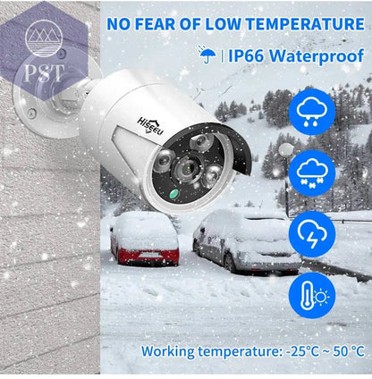 Hiseeu 5MP 3MP 8CH POE NVR Video Audio Record ONVIF CCTV IP Security Surveillance Camera System Kit Set Outdoor House Waterproof - Property & Safety Tradings