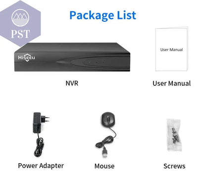 Hiseeu H.265+ HEVC 8CH 16CH 32CH CCTV NVR 4K 8MP 5MP 4MP 3MP 2MP IP Network Video Recorder For Surveillance Camera System Kit - Property & Safety Tradings