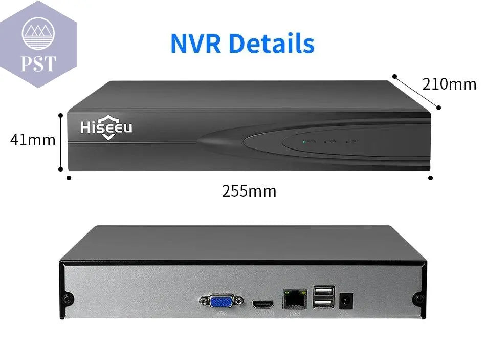 Hiseeu H.265+ HEVC 8CH 16CH 32CH CCTV NVR 4K 8MP 5MP 4MP 3MP 2MP IP Network Video Recorder For Surveillance Camera System Kit - Property & Safety Tradings