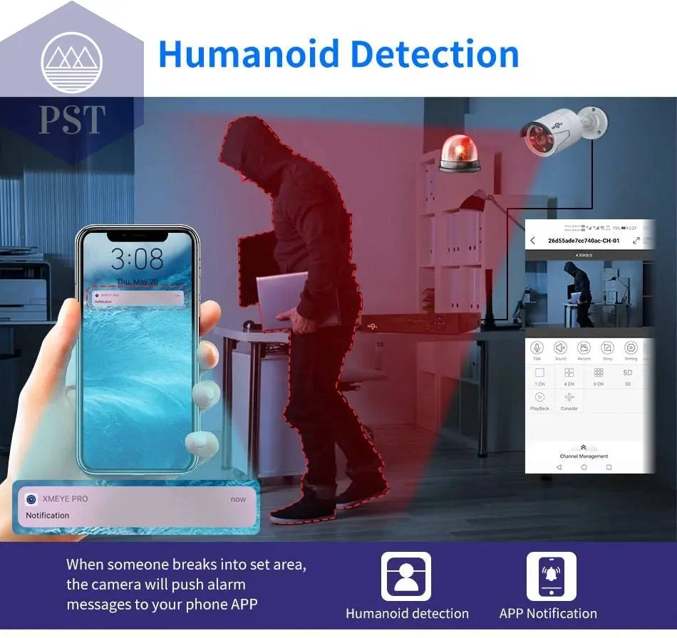 Hiseeu H.265+ HEVC 8CH 16CH 32CH CCTV NVR 4K 8MP 5MP 4MP 3MP 2MP IP Network Video Recorder For Surveillance Camera System Kit - Property & Safety Tradings