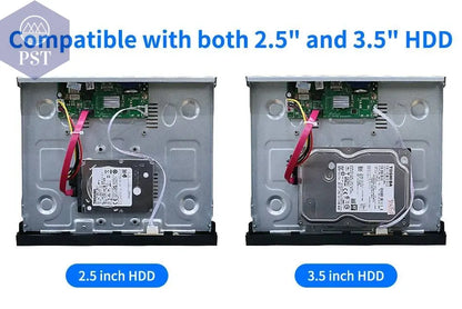 Hiseeu H.265+ HEVC 8CH 16CH 32CH CCTV NVR 4K 8MP 5MP 4MP 3MP 2MP IP Network Video Recorder For Surveillance Camera System Kit - Property & Safety Tradings