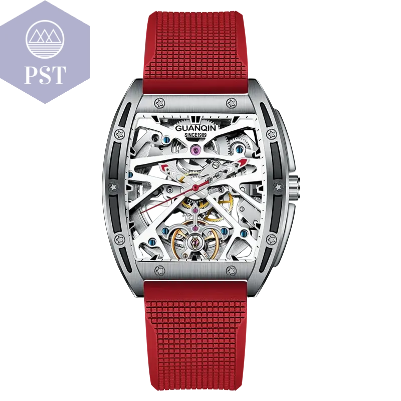 Hollowed Fashion Automatik Herren Uhr Skeletton Armbanduhr PST PS Tradings  PST PS Tradings Red PST PS Tradings Hollowed Fashion Automatik Herren Uhr Skeletton Armbanduhr