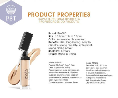 IMAGIC 6 color concealer makeup facial primer facial contour liquid concealer foundation eye make up - PST PS Tradings