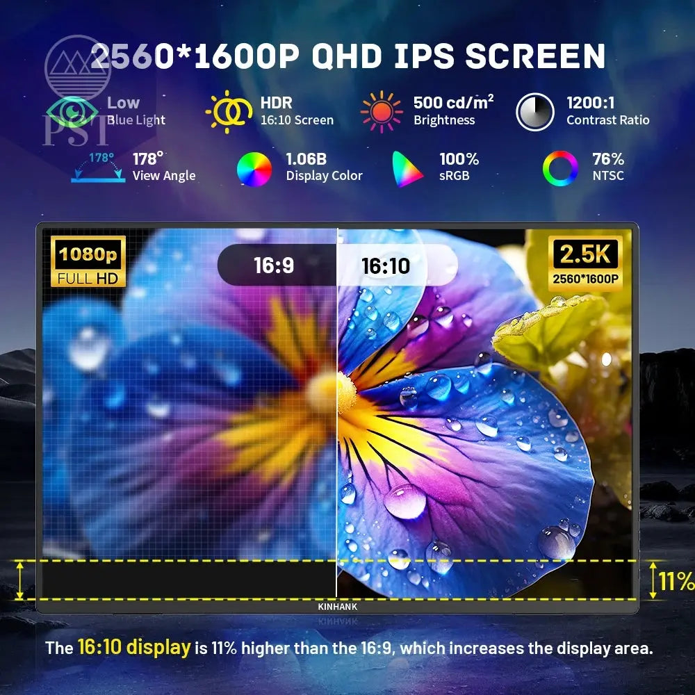 K16 Pro 16'' Gaming Monitor mit Google TV 144Hz PST PS Tradings  PST PS Tradings  PST PS Tradings K16 Pro 16'' Gaming Monitor mit Google TV 144Hz