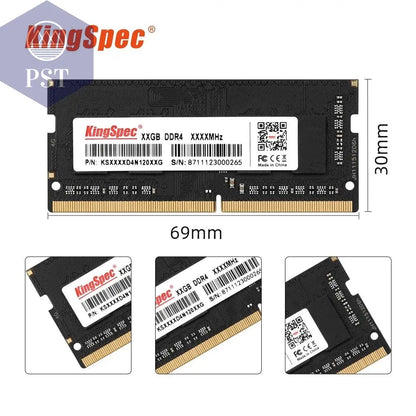 KingSpec Memory Ram DDR4 8GB 16GB 32GB 3200MHz 2666MHz 3200 MHz RAM for Laptop Notebook Memoria RAM DDR4 1.2V Laptop RAM       PST PS Tradings
