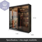Kleiderschrank Modul Schrank Ankleide für Schlafzimmer Glasschrank PST PS Tradings Möbel PST PS Tradings 140x60x210cm PST PS Tradings
