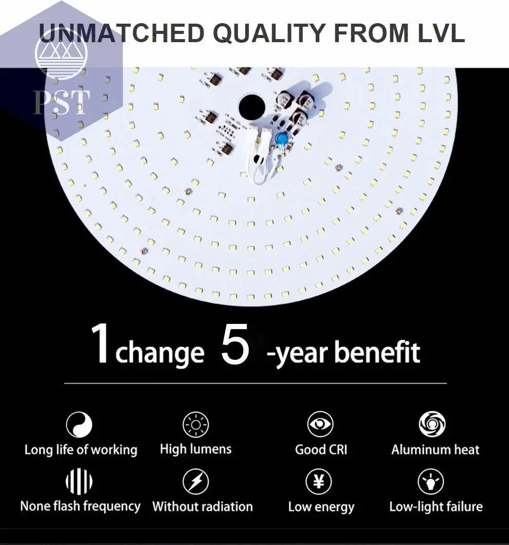 LED Panel Light 10W 18W 25W 40W No Flicker AC 220V 230V for Ceiling Light Source Square Round Panel Light       PST PS Tradings