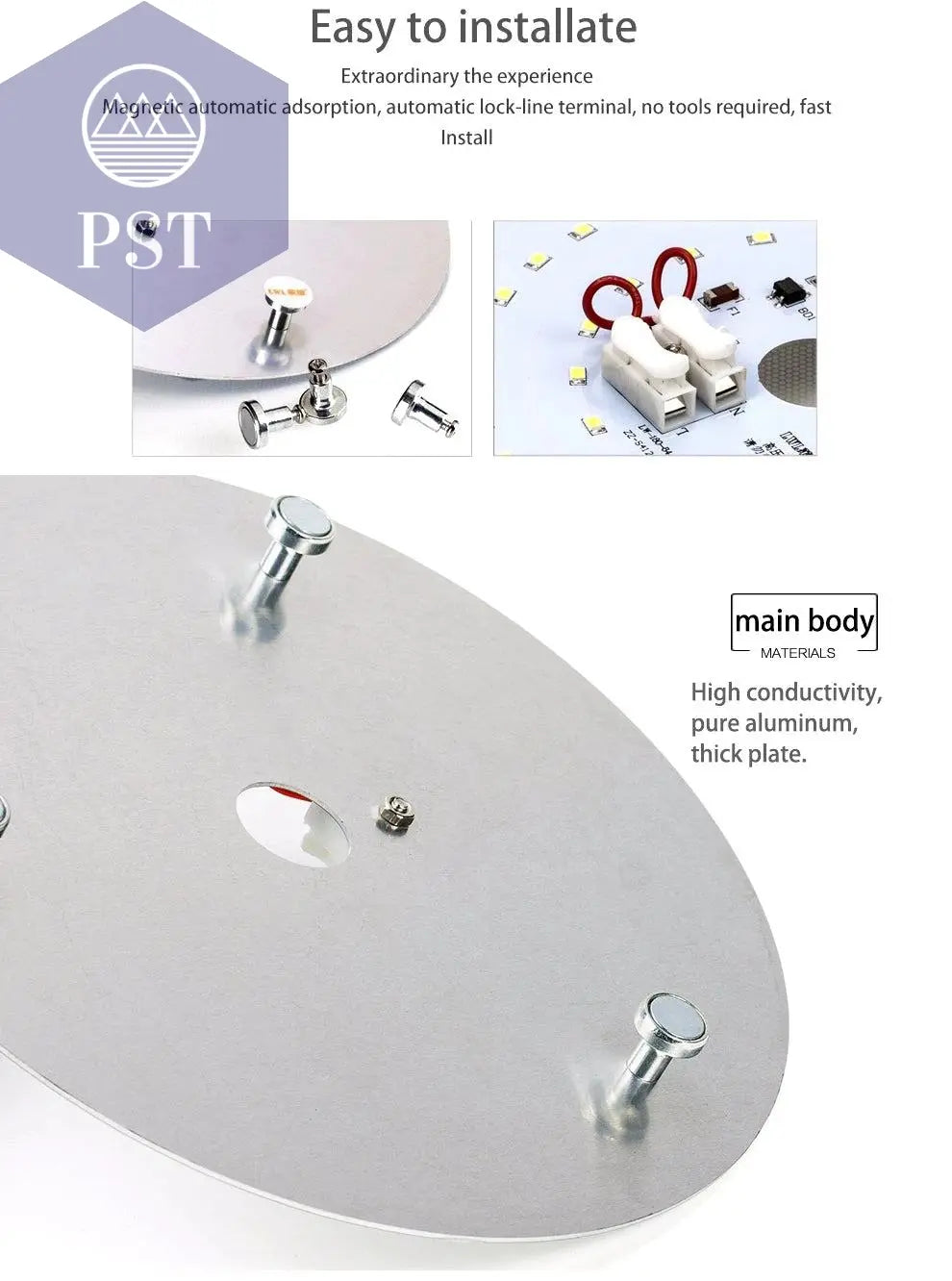 LED Panel Light 10W 18W 25W 40W No Flicker AC 220V 230V for Ceiling Light Source Square Round Panel Light       PST PS Tradings