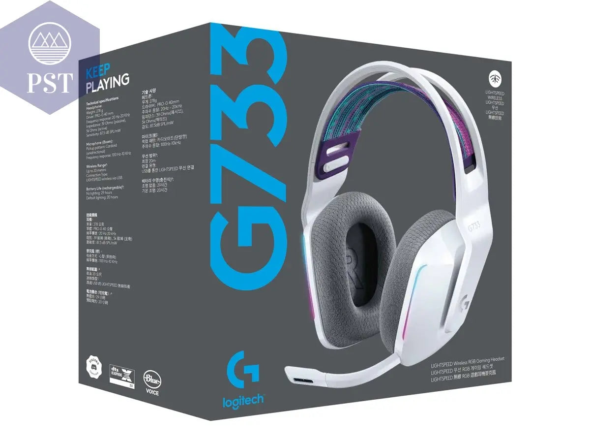 LOGITECH G G733 LIGHTSPEED Wireless RGB Gaming Headset Headset full size 2.4 GHz wireless PST PS Tradings Kopfhörer PST PS Tradings  PST PS Tradings