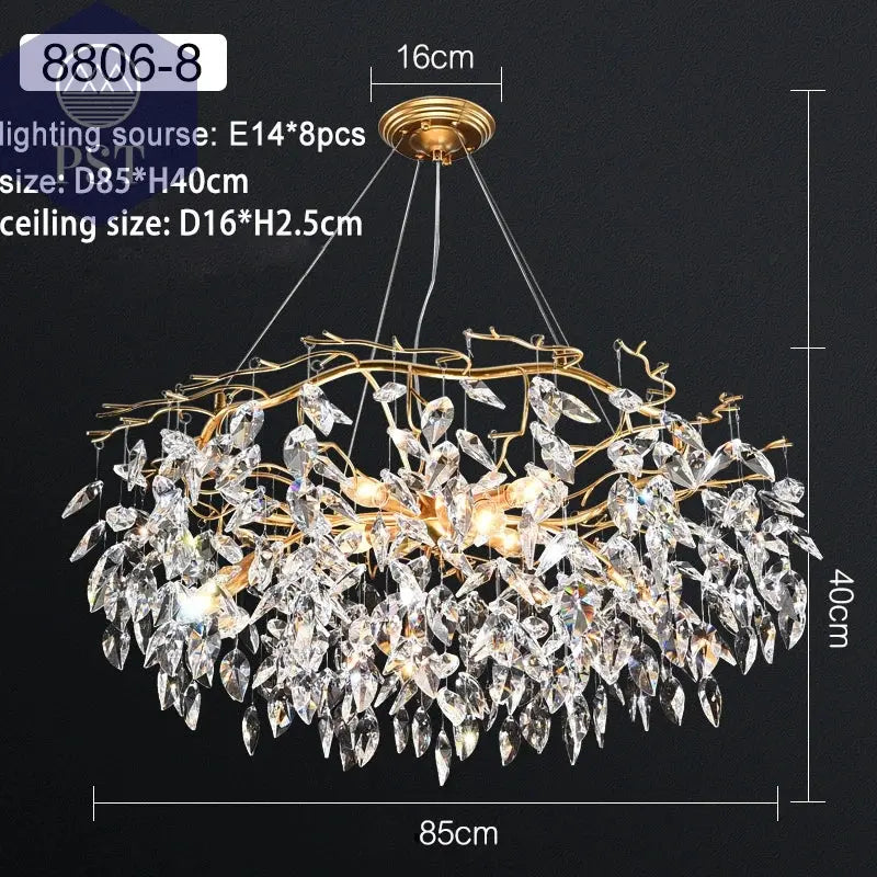 Luxuriöse LED Kristall Deckenlampe für Wohnräume PST PS Tradings  PST PS Tradings 85cm-CHINA-cool-white PST PS Tradings Luxuriöse LED Kristall Deckenlampe für Wohnräume