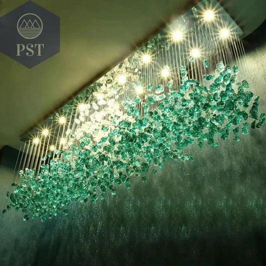 Luxuriöse LED Kristall Deckenleuchte Entrée Wohnzimmer Deckenbeleuchtung PST PS Tradings Deckenleuchte PST PS Tradings  PST PS Tradings