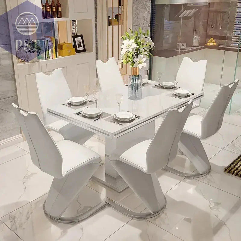 Luxuriöser Esstisch aus Marmor & Metall Set PST PS Tradings  PST PS Tradings  PST PS Tradings