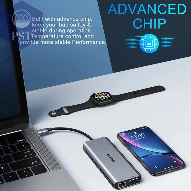 MOKiN USB-C Dockingstation für MacBook & iPad PST PS Tradings  PST PS Tradings  PST PS Tradings