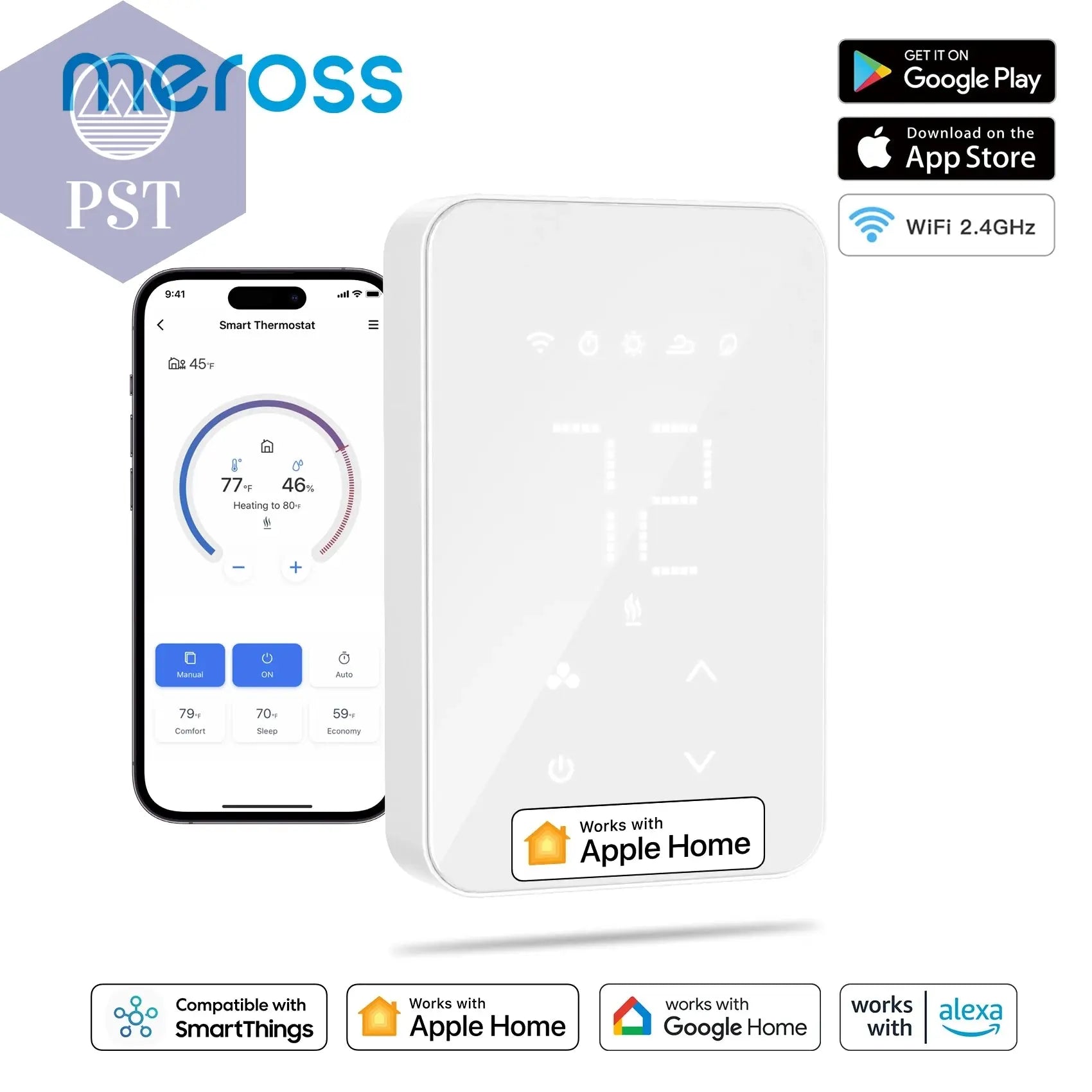 Meross Smart Thermostat Heizkörper Smart Home Heizung PST PS Tradings Thermostat PST PS Tradings  PST PS Tradings