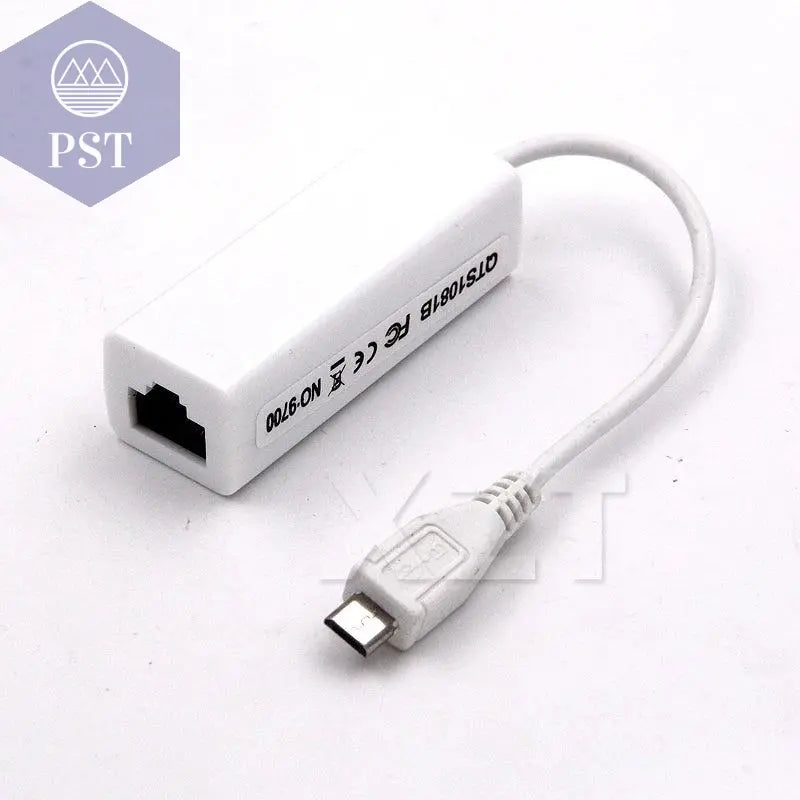 Micro USB  to lan card Connector For Tablet 2.0 5 Pin 10/100 Male RJ45 Female Ethernet LAN Network Card Adapter - PST PS Tradings