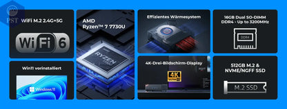 Mini PC ACEMAGIC AM06 Pro Ryzen 7 32GB PST PS Tradings Mini PC Mini PC Mini PC ACEMAGIC AM06 Pro Ryzen 7 32GB