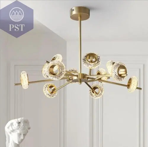 Modern 12-Light Modern Crystal Chandelier Elegant Lightning PST PS Tradings  PST PS Tradings  PST PS Tradings Modern 12-Light Modern Crystal Chandelier Elegant Lightning