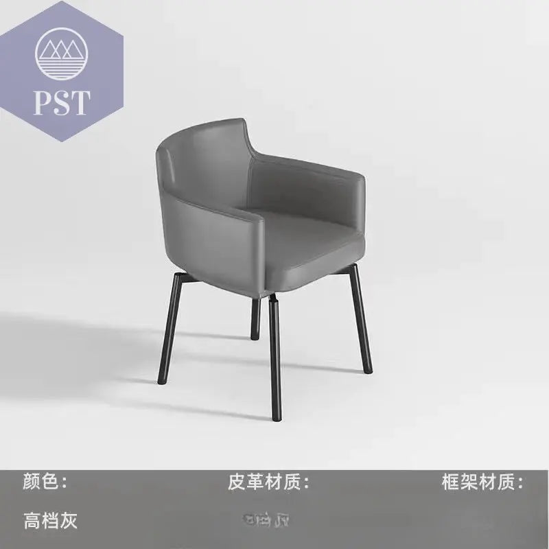 Modern & stillvoller Designer Esszimmerstuhl – eleganter luxuriöser Designer Stuhl für Wohnräume und Essbereich PST PS Tradings Esszimmerstuhl PST PS Tradings dark-gray PST PS Tradings