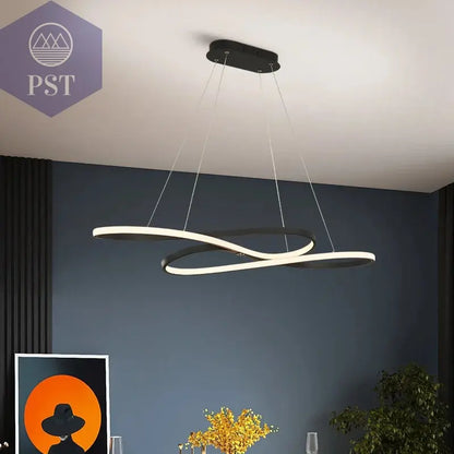 Moderne LED Deckenleuchte Pendelleuchte Beleuchtung Schwarz/Gold PST PS Tradings Deckenleuchte PST PS Tradings  PST PS Tradings